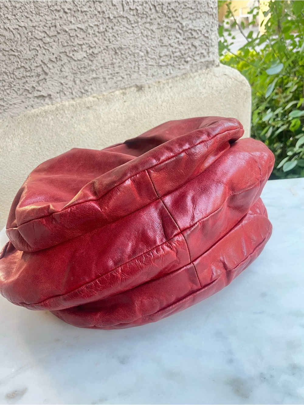 Marc Jacobs red leather hobo - Picture 7 of 13